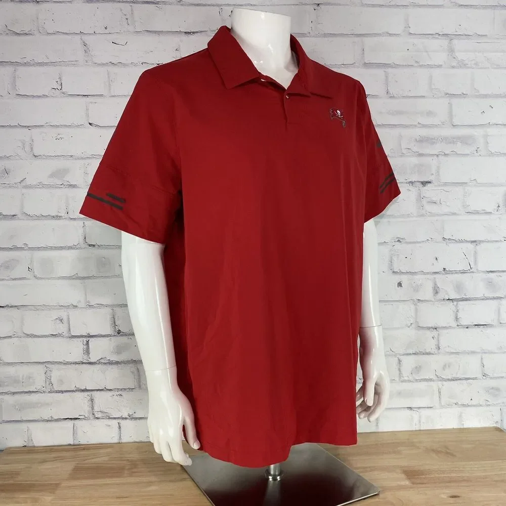 Nike Shirt Men's Extra Large Polo Tampa Bay Buccaneers NFL Dri-Fit On Field - Picture 11 of 14